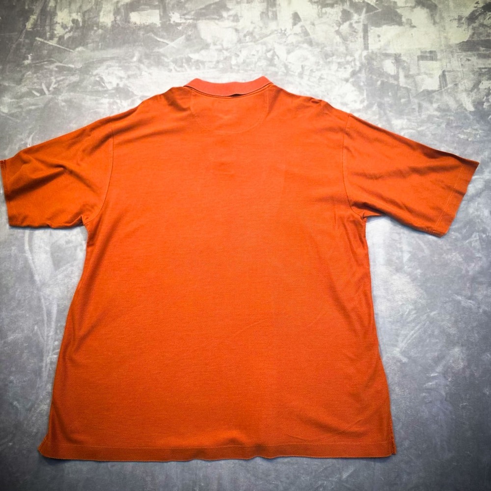 Tommy Bahama Men's Polo Shirt XL Orange/Rust Short Sleeve Pique - Picture 2 of 11
